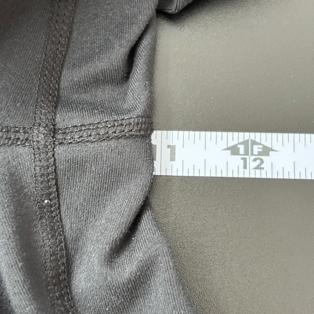 Title Nine Womens Athletic Pants S Black Straight Leg Zipper Pocket Stretch Camp